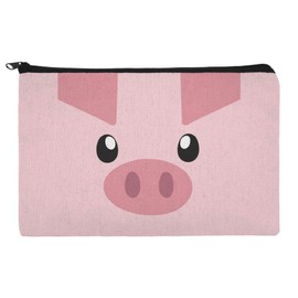 Pig Face Farm Animal Pencil Pen Organizer Zipper Pouch Case
