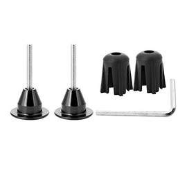 VGEBY1 Bike Handlebar Plugs, Aluminum Alloy Handlebar Grip End Plug Handlebar End Stoppers Handle Bar Cover Stopper Cycling Parts Components (Black)