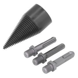 Wood Splitting Drill Carbon Steel Log Splitter Tool Cone Design for Efficient Logging (42MM)