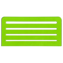 Rapidesign Lettering Aid Template, 1/8, 5/32, 3/16, 1/4 Inch Sizes, 1 Each (R925),Green