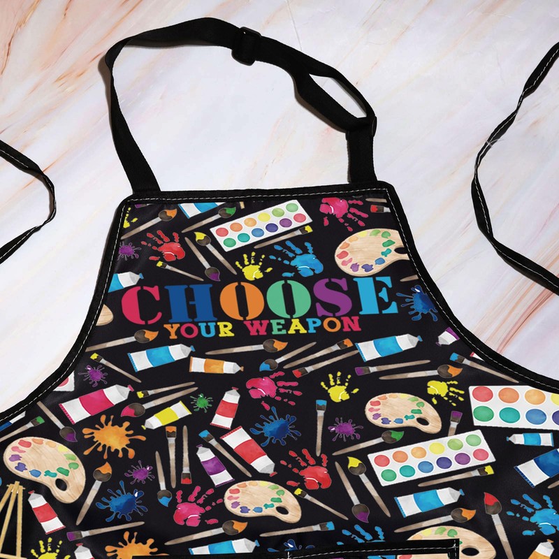 WZMPA Art Painting Adjustable Apron Art Teacher Lover Gift Choose