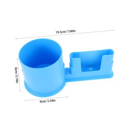 Totority Paddleboard Cup Holder Durable Plastic Drink Holder Phone Mount for Kayaks and Boats Easy Tool Installation Stable Secure for Water Sports Activities Blue