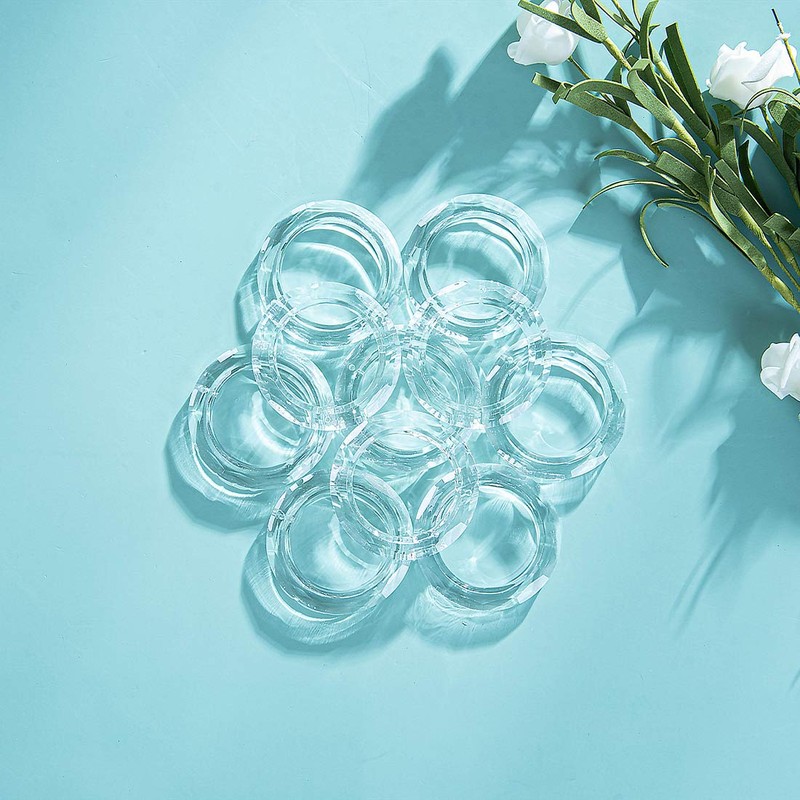 longsheng 20 pcs Crystal Prisms Chandelier Drop Parts with Rings