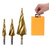 Invincible 3-Blade Step Drill, Set of 3, 0.25 inch (6.35