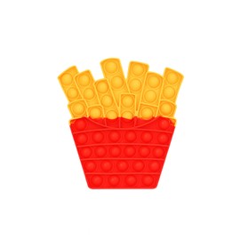 Ranzah Pop Fidget Toy Push Pop Bubble Sensory Toy For Kids And Adults Travel Poppet Toy Squishy Toy For Gifts & Parties ADHD Stress & Anxiety Relief Toy Squeeze Toddler Toy (French Fries)