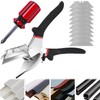 QSLKI Mitre Scissors, 45°-135° for Precise Cut, Multifunctional Trunking Scissors,