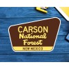 Carson National Forest New Mexico Sign 3.75" x 2.5" Park Vinyl
