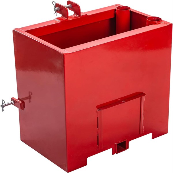 WFLNHB 3 Point Red Hitch Ballast Box 800 lbs Tractor