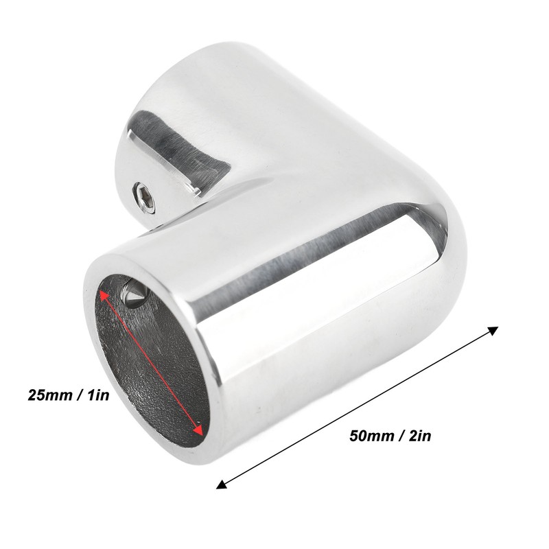 4PCS 2 Way 90 Degree Boat Hand Rail Fitting 25mm