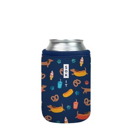 Sok It CanSok Sleeve for Beer & Soda Insulated Neoprene Cover (Hot Dawgs, 12oz Can Sleeve)