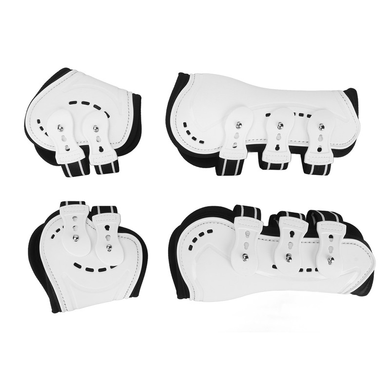 Horse Tendon Boots Shock Absorbing Adjustable Horse Front Hind Boots