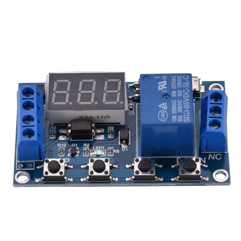 DC 6-30V Digital LED Relay Board Cycle Timing Circuit Switch