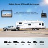 Wireless 10.1" Car Monitor DVR Magnetic Solar Backup Camera Reverse