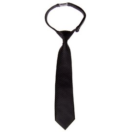 Retreez Woven Pre-tied Boy's Tie with Stripe Textured - Black - 4-7 Years