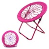 HEPINGONHE Bungee Chair Folding Saucer Chair Comfortable Relaxing Lounger Portable