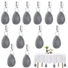 Pack of 12 Tablecloth Weights Made of Natural Stone, Tablecloth
