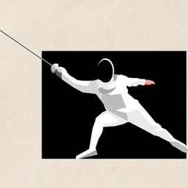 CafePress Fencing Tote Bag Reusable Natural Beige Canvas Shopping Bag