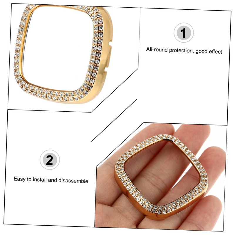 Gadpiparty Sense Protective Case Electroplated Full Coverage Watch Cover with