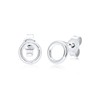 Elli Women's Earrings Circle Geo Minimal Basic in 925 Sterling