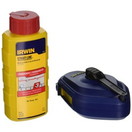 IRWIN STRAIT-LINE Chalk Line, Speedline Reel, Red, 100 ft. (1932885),2 Piece Set