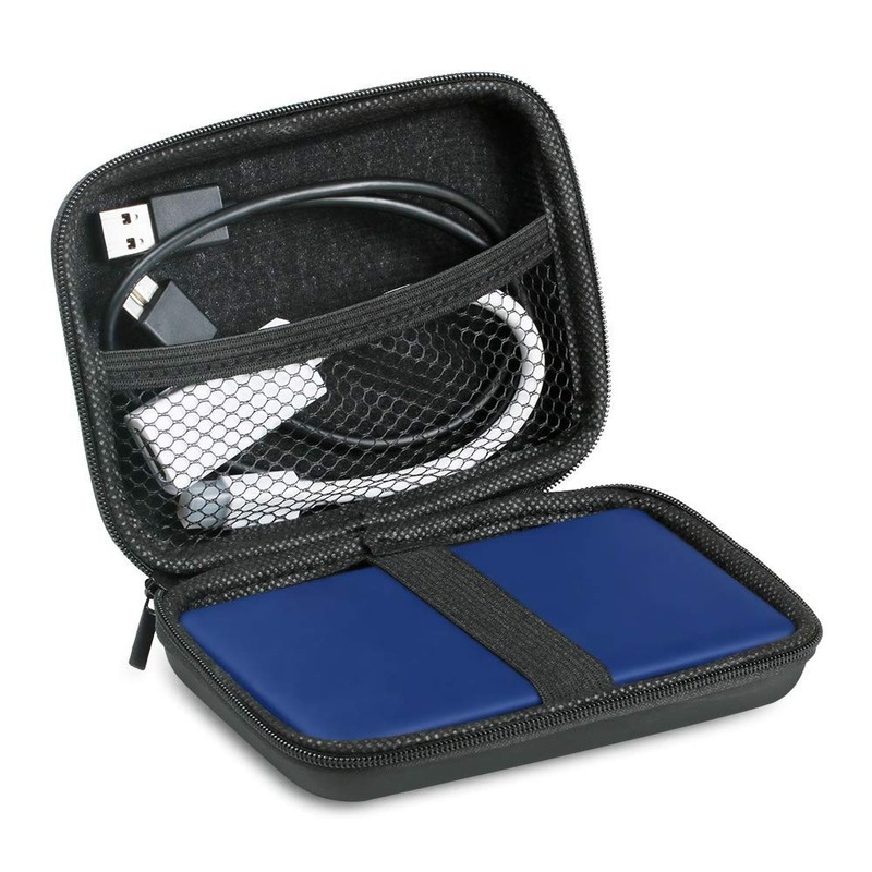Hard Drive Case 2 Pack, Playmont 2.5 Inch Shockproof and