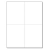 NextDayLabels - 8-1/2" x 11" Laser/Inkjet Postcards 4 Per Page,