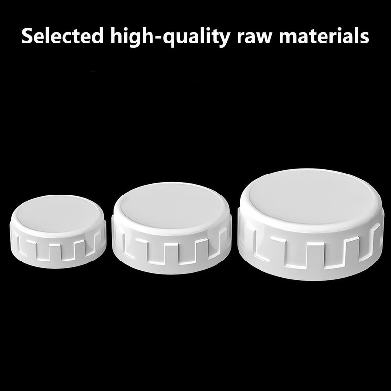 Qrity 2 Pack Pipe Fitting Cap, 32mm (1") White Female