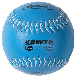 Markwort Weighted 12-Inch Softball-Leather Cover, Blue