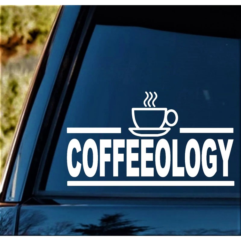 Bluegrass Decals Coffeeology Coffee Cup Decal Kitchen Brew Station Cafe