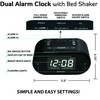 Riptunes Loud Alarm Clock with Bed Shaker for Heavy Sleepers
