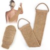 GoldOars Back Scrubber for Shower Bamboo Fibre Exfoliating Scrubber Sponge