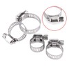 Hose Clamp,10PcS 8-25mm Adjustable Range Stainless Steel Fuel Line Pipe