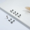 LOLIAS 24Pcs Cartilage Earrings for Women Men 20G Surgical Steel