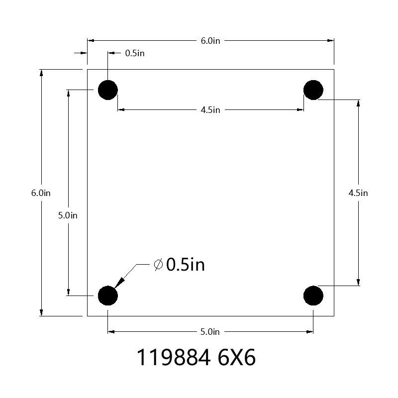 FixtureDisplays Clear Sign Name Holder Plexiglass 6X6 Wallmount Poster Frame