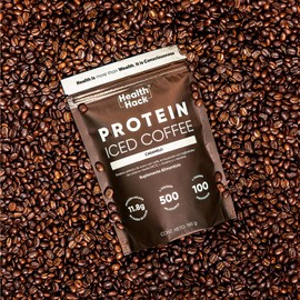 Proteína Whey Iced Coffee en Polvo Sin Azúcar Caramelo 190g Health Hack