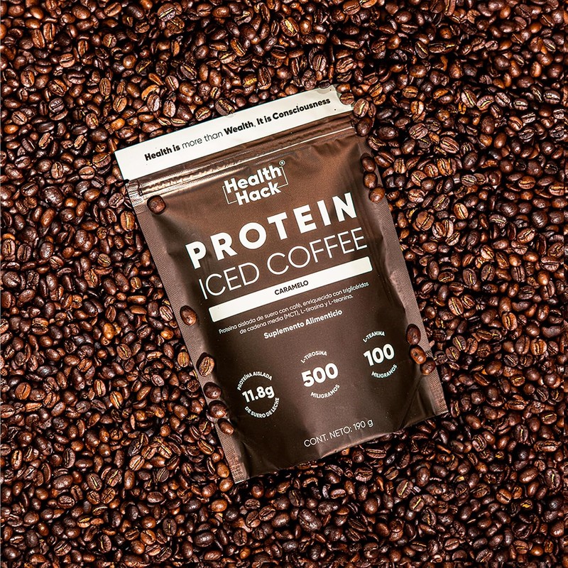 Proteína Whey Iced Coffee en Polvo Sin Azúcar Caramelo 190g