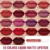 evpct CmaaDu 1Pcs Mauve Liquid Matte Lipstick Lipgloss Set for