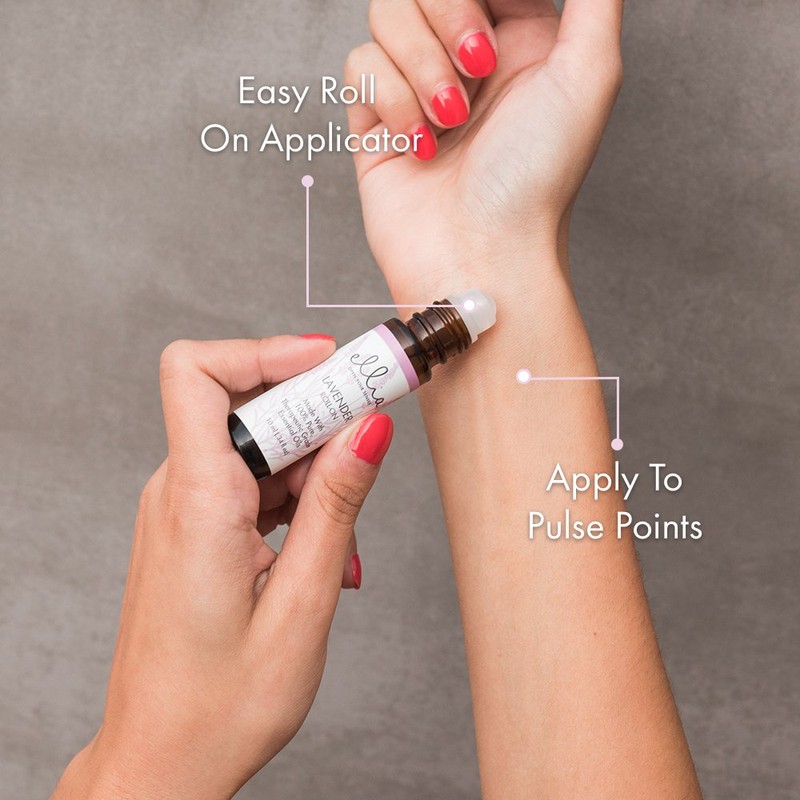 Ellia Lavender Essential Oil Roll-On | 10ml, 100% Pure, Therapeutic