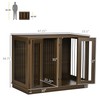 PawHut Furniture Style Dog Crate with Removable Divider, Dog Crate