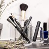 EUBEISAQI Acrylic Makeup Brush Holder Desk S Shape 3 Slot