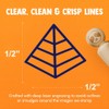 Pyramid Egypt Outline Rubber Stamp for Stamping Crafting Planners -