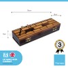 Thorness Wooden Cribbage Board with pegs and Two Packs of