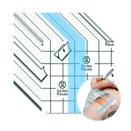 YeahBoom 50PCS Wasserdicht Transparent Bandage,6cm*6cm Wasserdichtes Pflaster,Selbstklebender Verband Tattoo,Wasserdichte Pflaster Nach OP,Medizinische Pflaster,Wasserdichtes Pflaster Rolle,Wundauflage