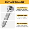 100-pack #10 x 5/8" Torx Pan Head Sheet Metal Screws,