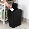 Innouse 16 L/4 Gallon Black Plastic Garbage Bin, Slim Trash