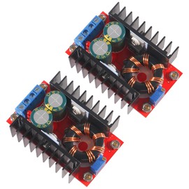 2Pcs 150W DC Step Up Boost Converter Module Voltage Adjustable 10-32V to 12-35V Power Supply Buck Boost Converter Module DC Interface Voltage Charger Module Power Supply Inverters Converter Board