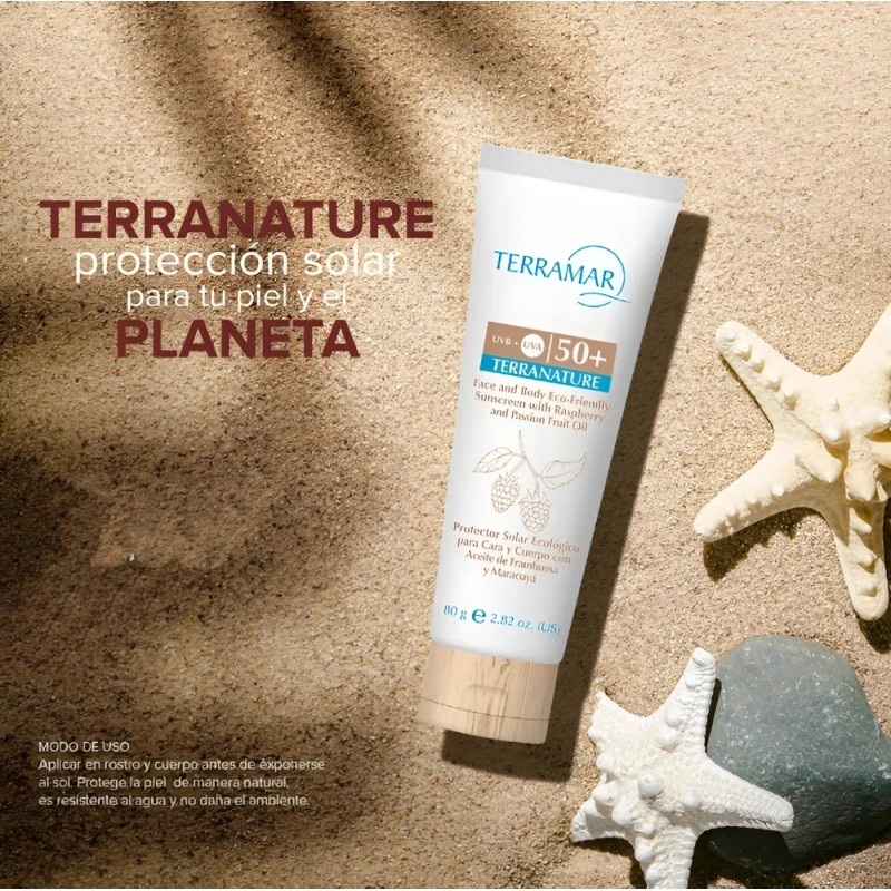 Protector Solar Fps 50+ Ecologico Frambuesa Y Maracuya