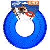Nerf Dog 10in Enhanced Translucent TPR Tire Flyer - Blue,Medium