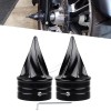 Unbranded Spike Front Axle Cap Nut Covers Fit For Harley
