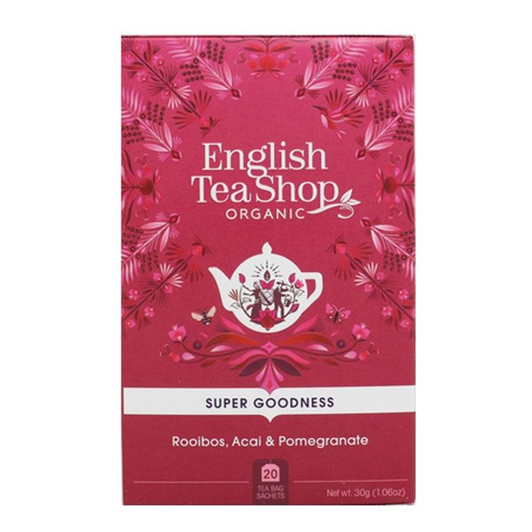 English Tea Shop 20 Organic Rooibos, Acai & Pomegranate Teabags